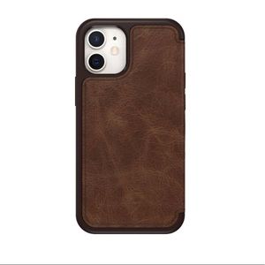 NIB OTTERBOX Strada Series Case for Apple® iPhone® 12 mini - Espresso Brown